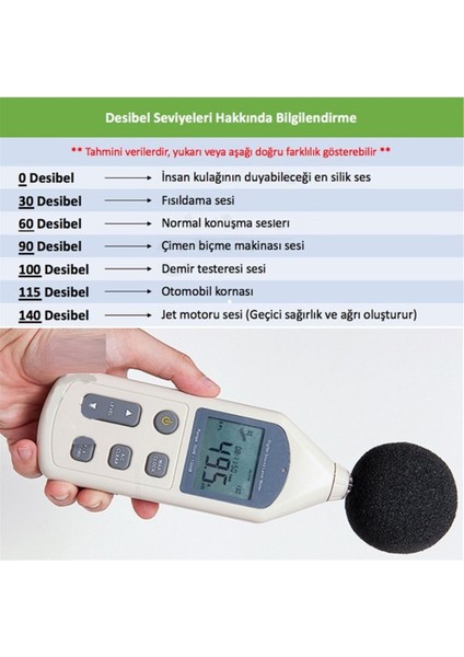 Lyk BGM1356 Desibel Ölçüm ve Kayıt Cihazı