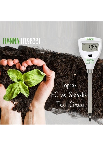 Hı 98331 Groline Toprak Ec ve Sıcaklık Test Cihazı