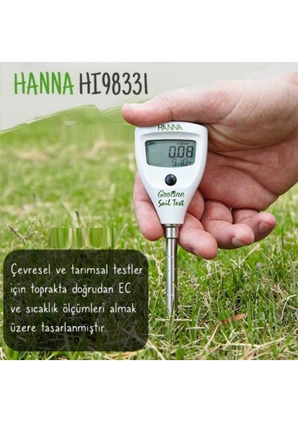 Hı 98331 Groline Toprak Ec ve Sıcaklık Test Cihazı