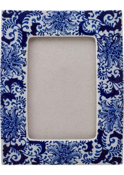 Blue White Lora Çerçeve 10X15 cm