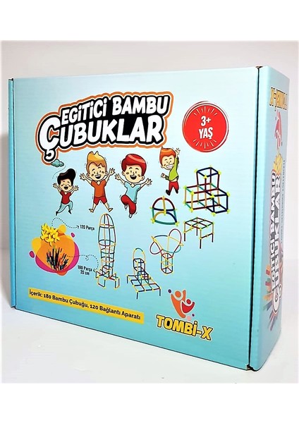 Süper Bambu Çubuklar 300 Parça Oyuncak Bambu Çubuk Eğitici Oyun
