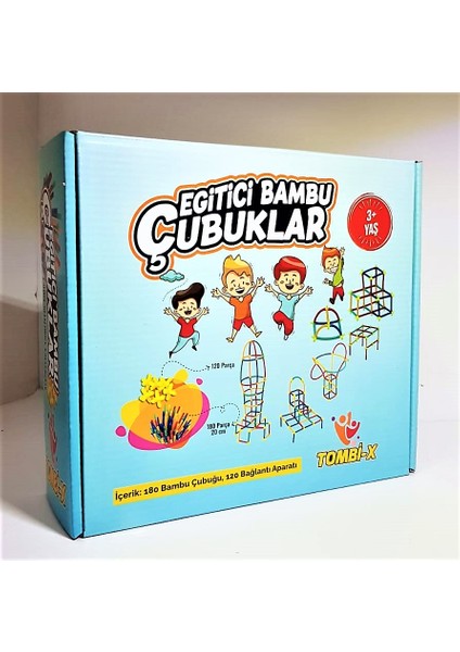 Süper Bambu Çubuklar 300 Parça Oyuncak Bambu Çubuk Eğitici Oyun