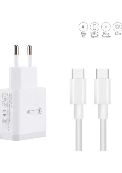 Usb-C To Type-C Pd Hızlı Şarj Aleti 18W 3A 1.2mt.