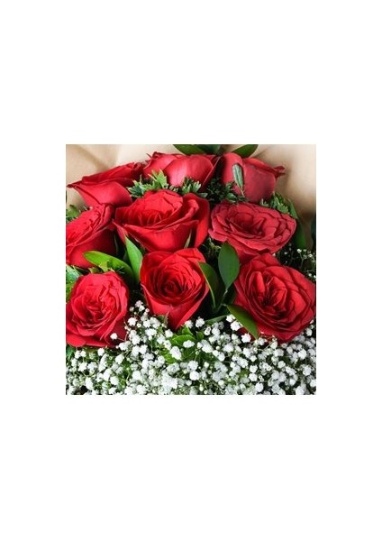 - Sevdiğim - 9 Kırmızı Gül Buketi - Aranjman Kesme Canlı Çiçek fiyatları