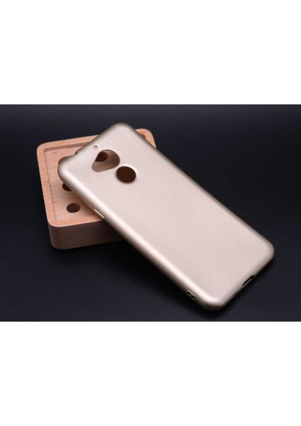 General Mobile Gm8 Kılıf Kamera Korumalı Ince Darbe Emici Leke Tutmaz Silikon Kapak Gold