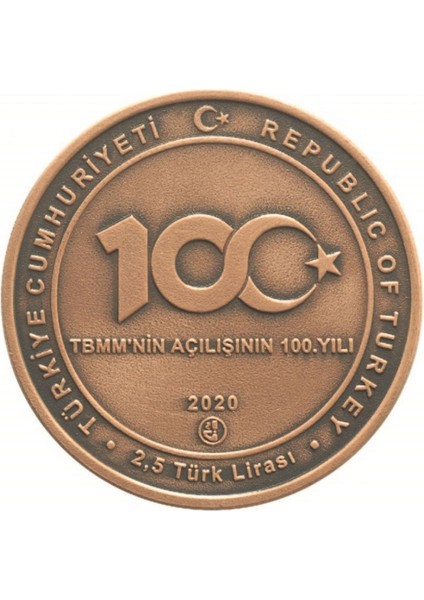 Tbmm'nin Açılışının 100. Yıl (Bronz) Hatıra Parası fiyatları