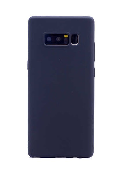 Samsung Galaxy Note 8 Kılıf Kamera Korumalı Ince Darbe Emici Leke Tutmaz Silikon Kapak Siyah