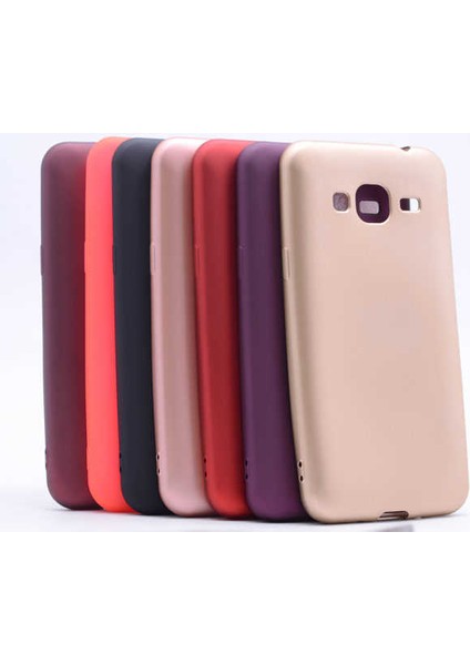 Samsung Galaxy J3 Kılıf Kamera Korumalı Ince Darbe Emici Leke Tutmaz Silikon Kapak Mürdüm fiyatları