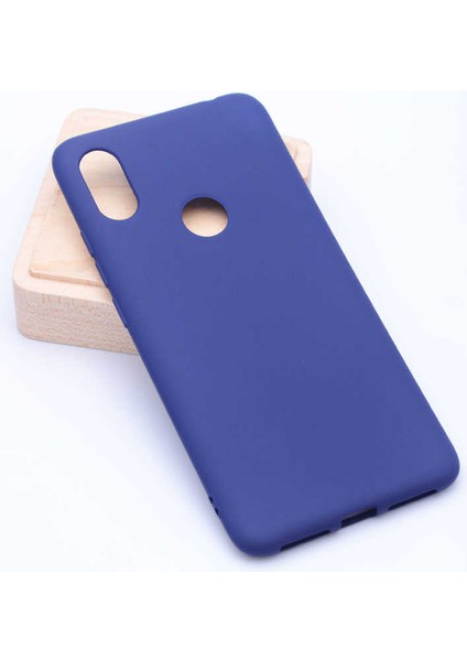 Xiaomi Mi 6x Kılıf Kamera Korumalı Ince Darbe Emici Leke Tutmaz Silikon Kapak Lacivert