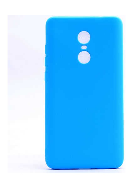 Xiaomi Redmi Note 4x Kılıf Kamera Korumalı Ince Darbe Emici Leke Tutmaz Silikon Kapak Mavi