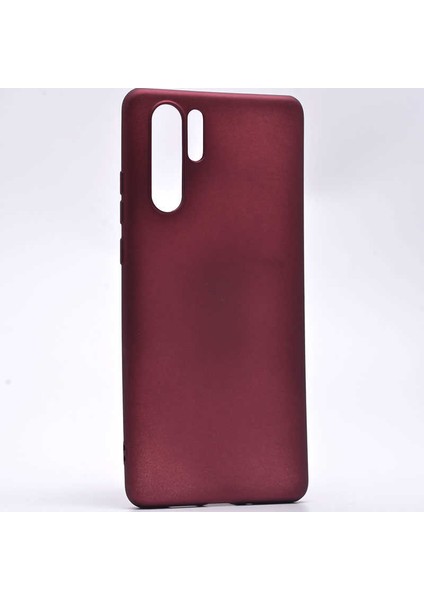Huawei P30 Pro Kılıf Kamera Korumalı Ince Darbe Emici Leke Tutmaz Silikon Kapak Mürdüm