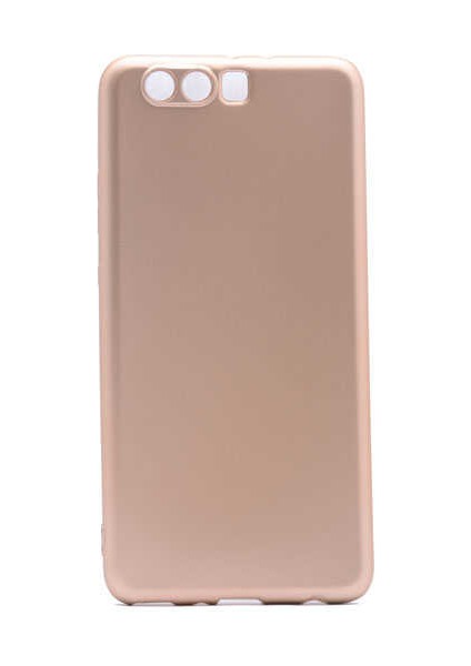 Huawei P10 Lite Kılıf Kamera Korumalı Ince Darbe Emici Leke Tutmaz Silikon Kapak Gold