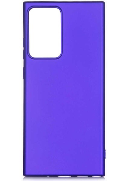 Samsung Galaxy Note 20 Ultra Kılıf Kamera Korumalı Ince Darbe Emici Leke Tutmaz Silikon Kapak Saks Mavi