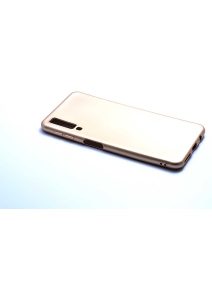 Samsung Galaxy A7 2018 Kılıf Kamera Korumalı Ince Darbe Emici Leke Tutmaz Silikon Kapak Gold fiyatları