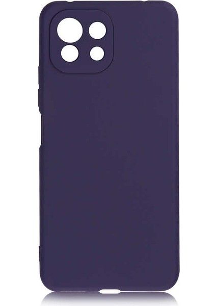 Xiaomi Mi 11 Lite Kılıf Kamera Korumalı Ince Darbe Emici Leke Tutmaz Silikon Kapak Lacivert