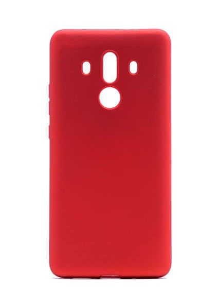 Huawei Mate 10 Pro Kılıf Kamera Korumalı Ince Darbe Emici Leke Tutmaz Silikon Kapak Kırmızı