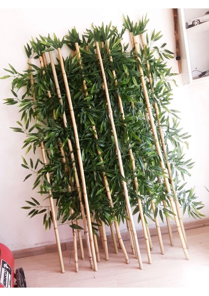 20 Adet 1.5 Metre Boyunda Yapay Bambu Ağaç Çubukları Bambu Ağaçlar