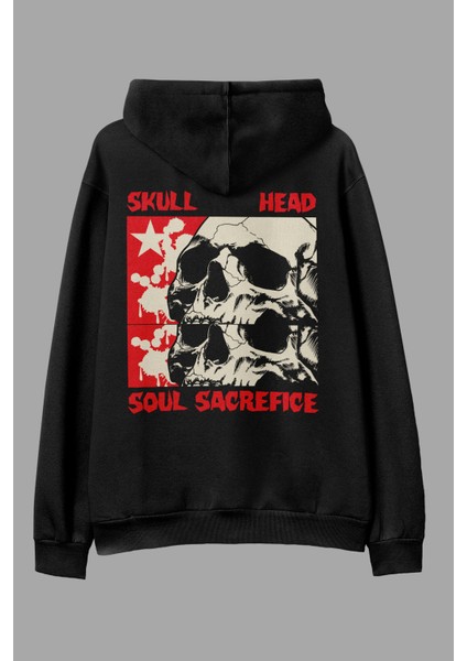 Skull Head Oversize Hoodie