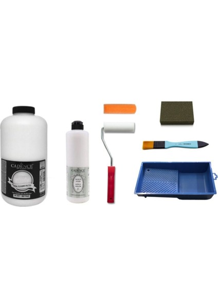 Beyaz Boya 2 Litre + Mat Vernik Set 500 ml