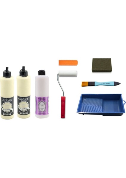 1 Litre Taffy Boya + 500 ml Parlak Vernik Set