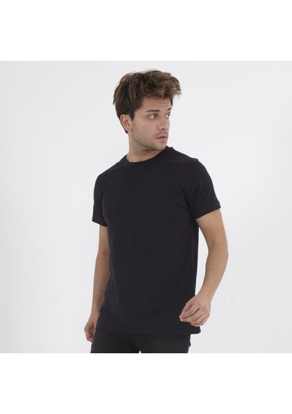 Erkek Basic T-Shirt - Siyah