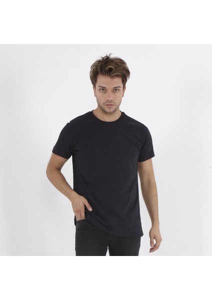 Erkek Basic T-Shirt - Siyah