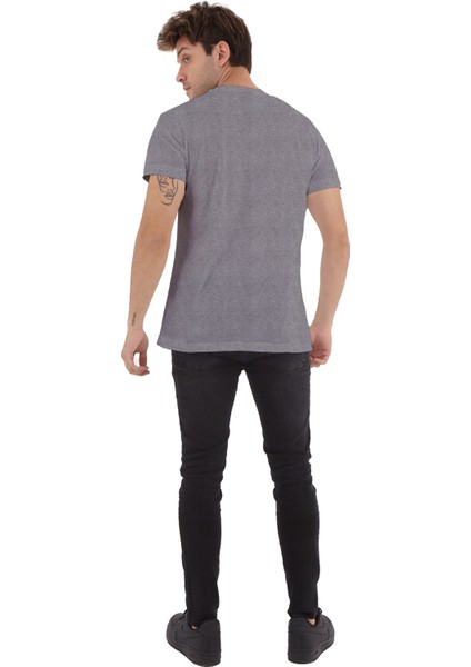 Erkek Basic T-Shirt - Gri fırsatları