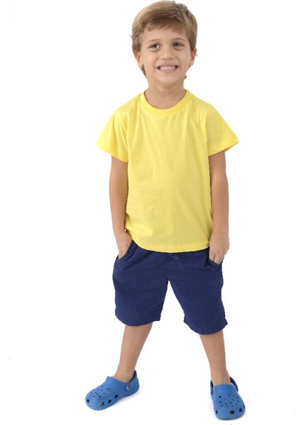 Organik Erkek Çocuk Kısa Kollu T-Shirt - Beyaz