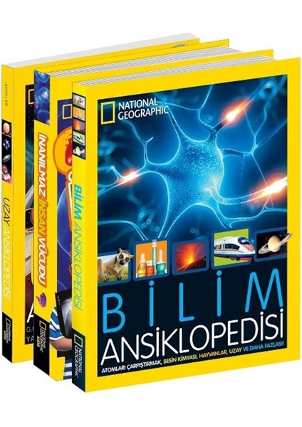 National Geographic Kids Bilim Ansiklopedi Seti 3 Kitap Takım