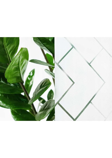 334-0047 Zigzag Desen Statik Cam Folyo (45CM x 1mt)