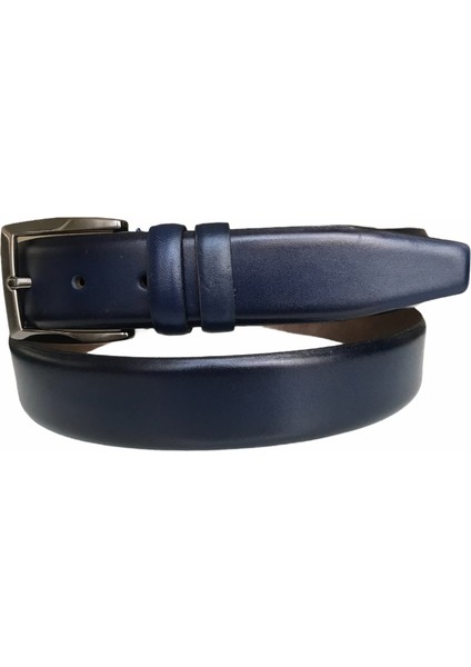 Deri 2'li Lacivert Set 45 cm Kot Spor Kemer & 35 cm Kumaş Pantolon Kemeri fırsatları