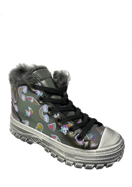 Cemre 3790 Sıvama Deri Kürklü Astar Kız Çocuk Bot 26-30