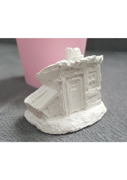 Minyatür Ahşap Dağ Evi Terrarium Ev Süsü Silikon Kalıp K-865