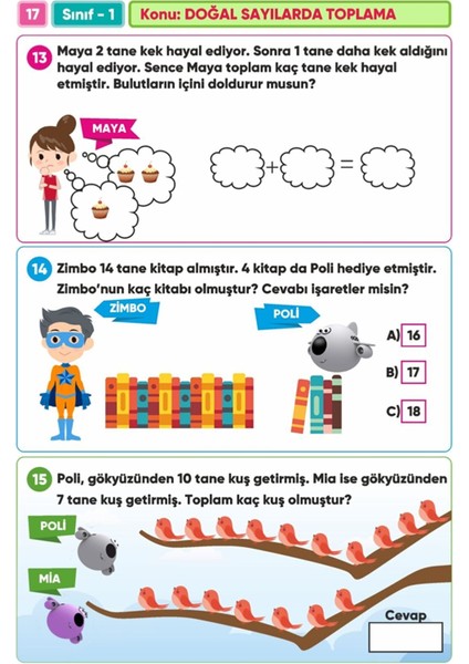 1.Sınıf Matematik Canlanan Soru Bankası