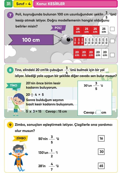 4.Sınıf Matematik Canlanan Soru Bankası