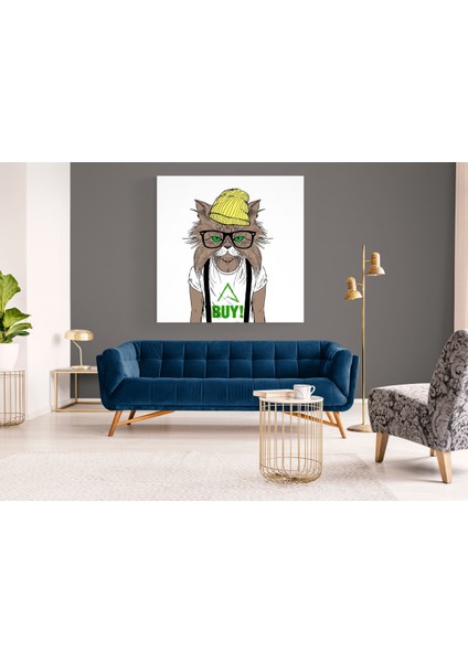 Kedi Resim Kanvas Tablo