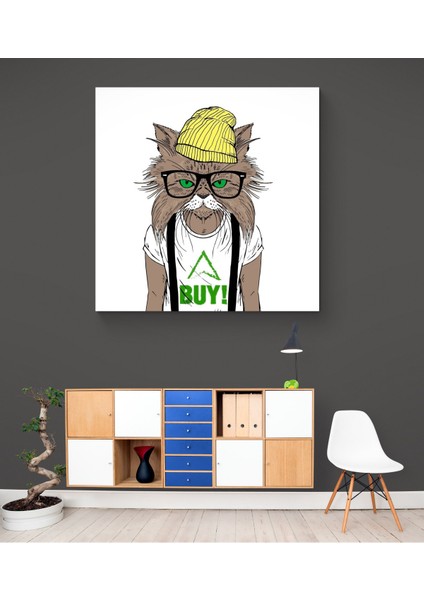 Kedi Resim Kanvas Tablo