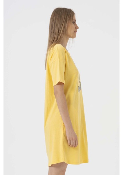 Pamuklu Düşük Omuzlu Uzun Kol Gecelik modelleri