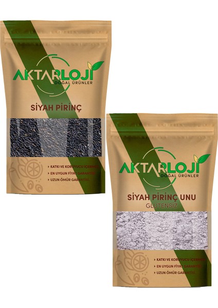 Siyah Pirinç 50 gr + Siyah Tam Pirinç Unu 50 gr
