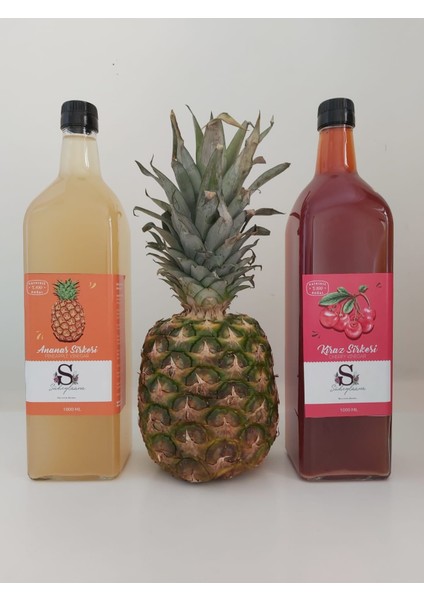 Ananas Sirkesi 1000 ml + Kiraz Sirkesi 1000 ml