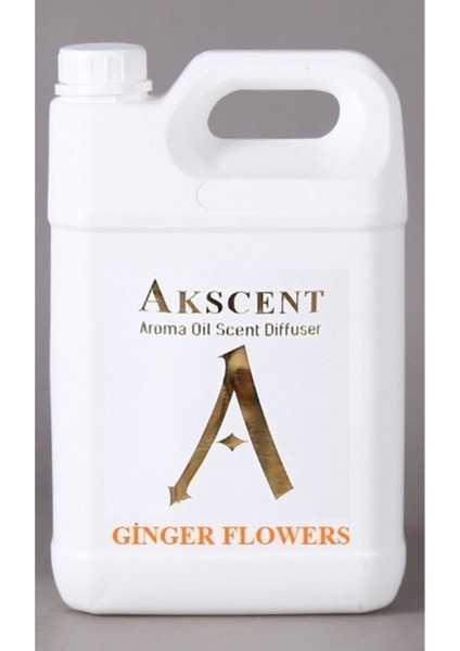 Tüm Koku Makinelerine Uyumlu Ginger Flowers Koku Makinesi Koku Kartuşu Esansı 5 Lt AKS5LTGF