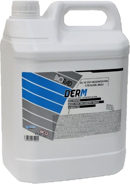 Derm 5000 ml Alkol Bazlı El ve Cilt Dezenfektanı