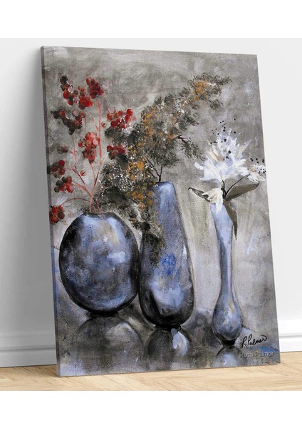 Vazoda Çiçekler Kanvas Tablo fiyatları