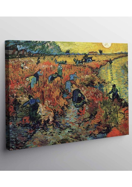 Vincent Van Gogh Red Vineyards Kanvas Tablo