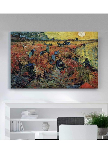 Vincent Van Gogh Red Vineyards Kanvas Tablo
