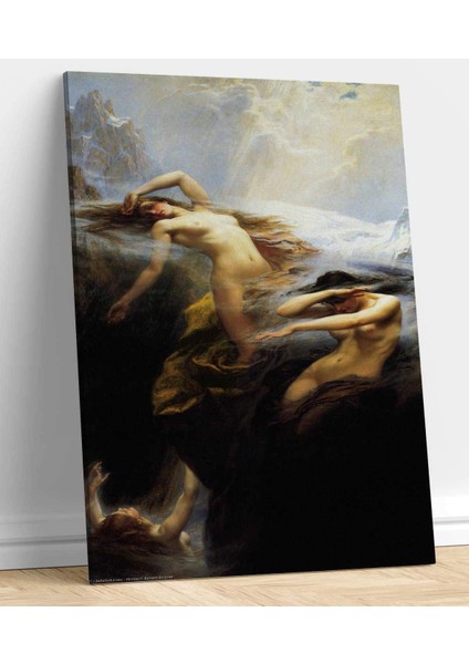 Herbert James Draper Dağlardaki Sisler Kanvas Tablo fiyatları