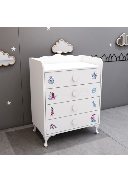 Şifonyer Denizci 4 Çekmeceli indirimleri