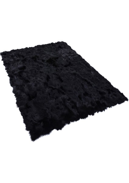 Patchwork Doğal Toskana Kürk Halı DBTSKN314 Siyah