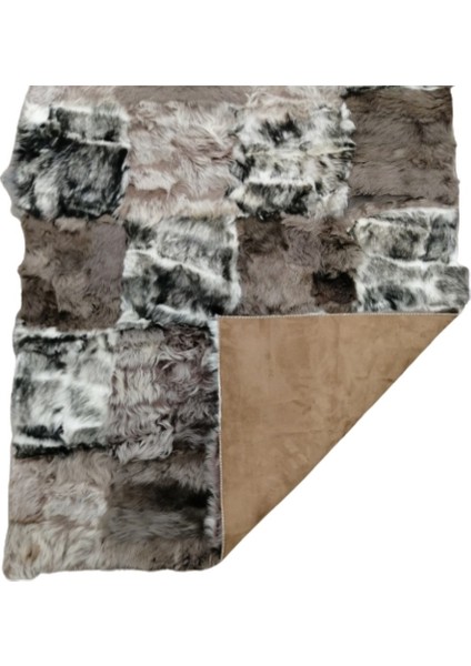 Patchwork Doğal Toskana Kürk Halı KH323-31 Multy modelleri