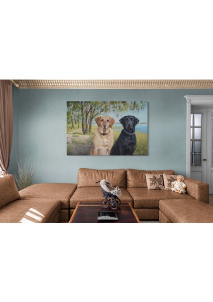 Köpek Resimi- Kanvas Tablo fırsatları